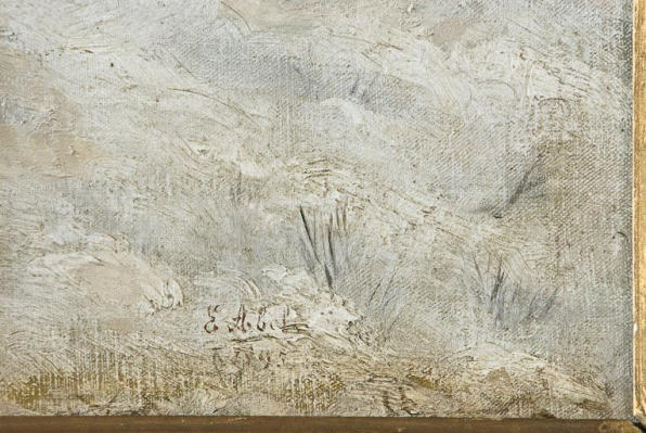 Détail de la signature. © Région Bourgogne-Franche-Comté, Inventaire du patrimoine