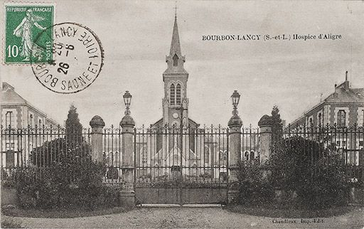 BOURBON-LANCY (S.-et-L.) Hospice d'Aligre (Chandioux, Imp.-Edit.). © Région Bourgogne-Franche-Comté, Inventaire du patrimoine