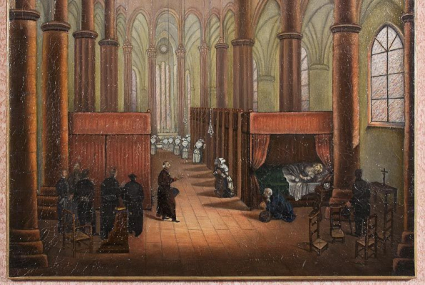 Détail du tableau daté 1856. © Région Bourgogne-Franche-Comté, Inventaire du patrimoine