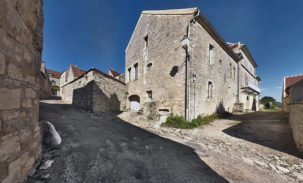 Vue d'ensemble des façades postérieures. © Région Bourgogne-Franche-Comté, Inventaire du patrimoine