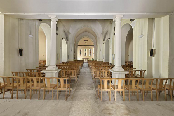 Vue intérieure, vers le choeur. © Région Bourgogne-Franche-Comté, Inventaire du patrimoine