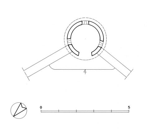 Bastion Sainte-Agathe ; échauguette. Plan. © Région Bourgogne-Franche-Comté, Inventaire du patrimoine Bastion Sainte-Agathe ; échauguette. Plan. © Région Bourgogne-Franche-Comté, Inventaire du patrimoine