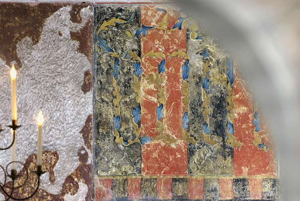 Peinture monumentale : détail. © Région Bourgogne-Franche-Comté, Inventaire du patrimoine Peinture monumentale : détail. © Région Bourgogne-Franche-Comté, Inventaire du patrimoine