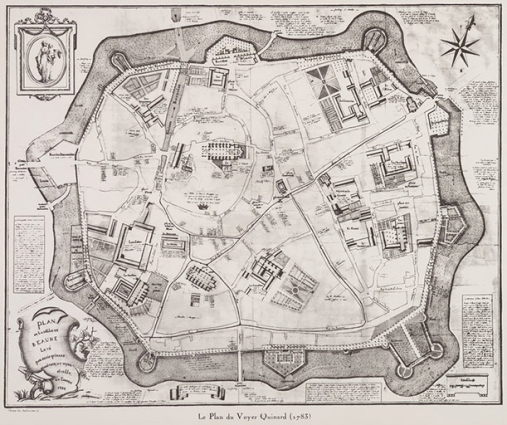 Plan de Beaune, dit plan Quinard. 1783. © Région Bourgogne-Franche-Comté, Inventaire du patrimoine