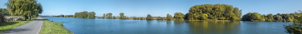 La confluence de l'Ouche dans la Saône à la hauteur d'Echenon (21). © Région Bourgogne-Franche-Comté, Inventaire du patrimoine
