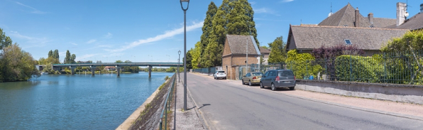 Vue d'ensemble du pont, depuis l'aval. © Région Bourgogne-Franche-Comté, Inventaire du patrimoine