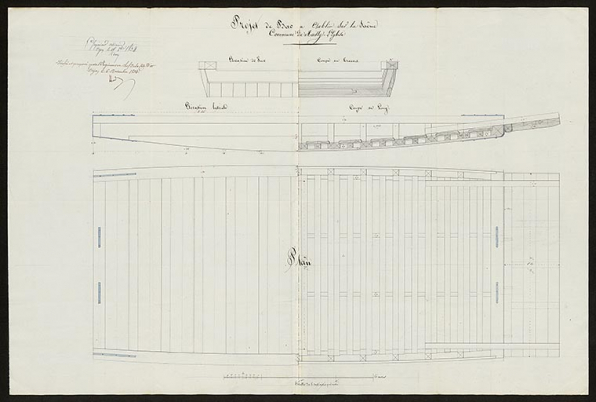 Projet de bac à établir sur la Saône. Commune de Mailly-l'Eglise. 1834. © CD21/F.PETOT/2020