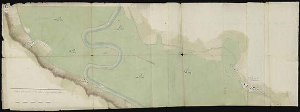 Plan n°17 du cours de la rivière sur les territoires d'Auvillars, Glanon, Chamblanc. © CD21/F.PETOT/2020