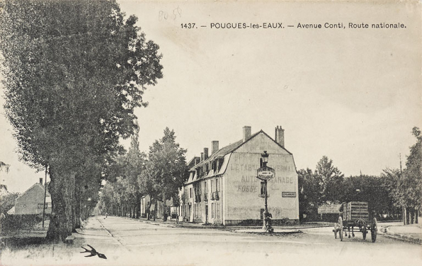 Vue de l'ancien hôtel et de l'avenue de Paris au début du 20e siècle. © Région Bourgogne-Franche-Comté, Inventaire du patrimoine