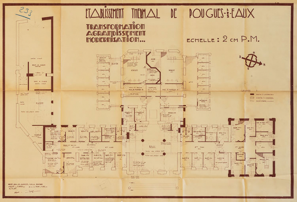 Projet de Massé et Riniéri (1934). © Région Bourgogne-Franche-Comté, Inventaire du patrimoine