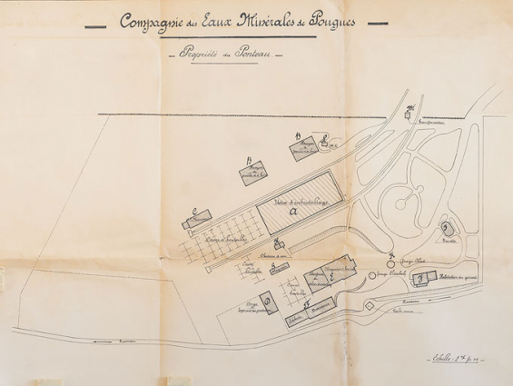 Plan général du site au milieu du 20e siècle. © Région Bourgogne-Franche-Comté, Inventaire du patrimoine