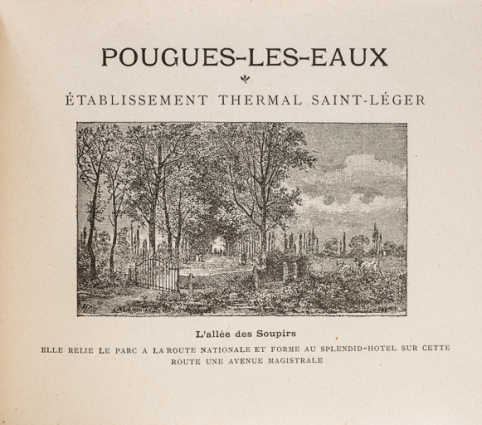 Allée des soupirs, vue vers 1898. © Région Bourgogne-Franche-Comté, Inventaire du patrimoine