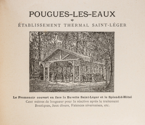 Vue de l'allée couverte vers 1898. © Région Bourgogne-Franche-Comté, Inventaire du patrimoine