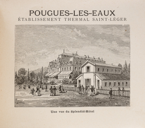 Vue de l'usine de mise en bouteilles des eaux minérales construite en 1877. © Région Bourgogne-Franche-Comté, Inventaire du patrimoine