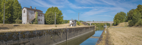 Le site de l'ancienne écluse de Verdun. © Région Bourgogne-Franche-Comté, Inventaire du patrimoine