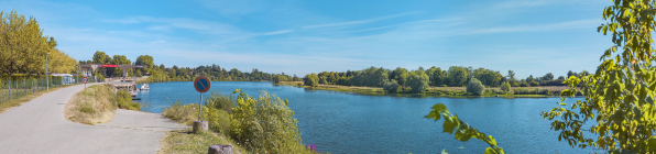 Le port de Gergy, vu d'aval. © Région Bourgogne-Franche-Comté, Inventaire du patrimoine