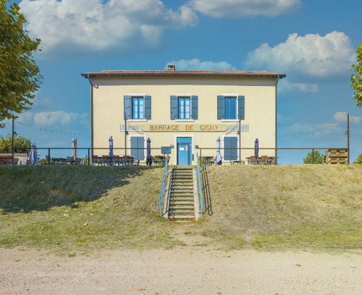 Façade principale de la maison, côté Saône. © Région Bourgogne-Franche-Comté, Inventaire du patrimoine