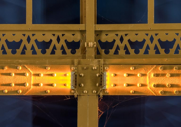 Cinéma, grande salle : détail de la charpente métallique. © Région Bourgogne-Franche-Comté, Inventaire du patrimoine Cinéma, grande salle : détail de la charpente métallique. © Région Bourgogne-Franche-Comté, Inventaire du patrimoine