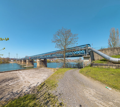 Vue d'ensemble du pont, depuis la rive gauche. © Région Bourgogne-Franche-Comté, Inventaire du patrimoine