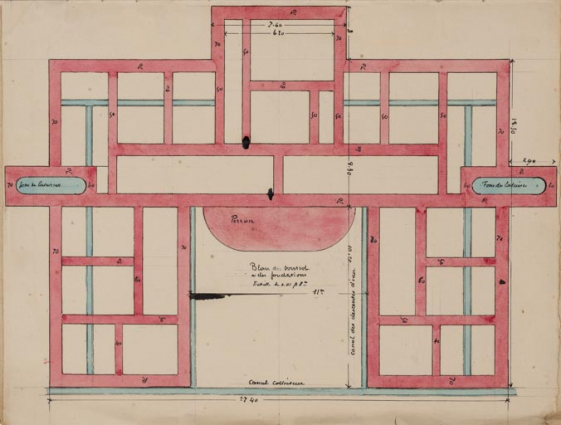 Plan du sous-sol (1895). © Région Bourgogne-Franche-Comté, Inventaire du patrimoine