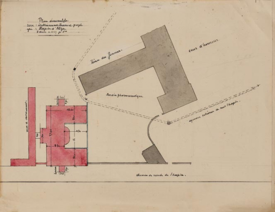 Plan de situation (1895). © Région Bourgogne-Franche-Comté, Inventaire du patrimoine