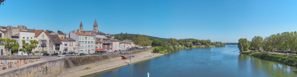 Vue d'ensemble du quai du Nord depuis le pont. © Région Bourgogne-Franche-Comté, Inventaire du patrimoine