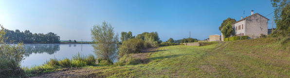 Le port de Farges : mur de soutènement. © Région Bourgogne-Franche-Comté, Inventaire du patrimoine