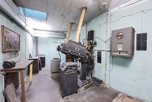 Théâtre de Beaune : la cabine de projection. © Région Bourgogne-Franche-Comté, Inventaire du patrimoine