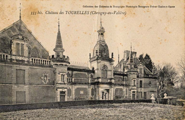 355 bis. Château des Tourelles (Chevigny-en-Valière). S.d. [limite 19e siècle 20e siècle, avant 1907]. © Région Bourgogne-Franche-Comté, Inventaire du patrimoine