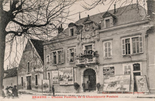 Beaune - Cinéma Familia, de la Chocolaterie Poulain. S.d. [1er quart 20e siècle]. © Région Bourgogne-Franche-Comté, Inventaire du patrimoine