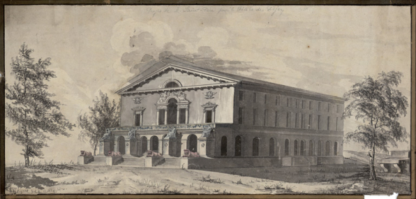 [Projet pour le théâtre de Dijon, par Saint-Père]. 1807. © Région Bourgogne-Franche-Comté, Inventaire du patrimoine