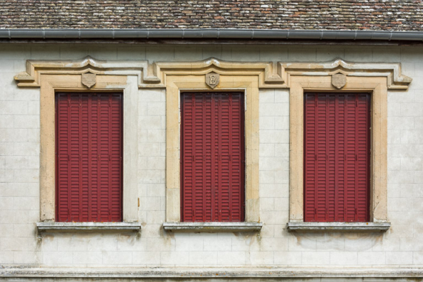 Elévation latérale gauche : baies de l'étage. © Région Bourgogne-Franche-Comté, Inventaire du patrimoine