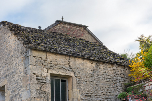 Détail de la toiture côté  ouest.  © Région Bourgogne-Franche-Comté, Inventaire du patrimoine