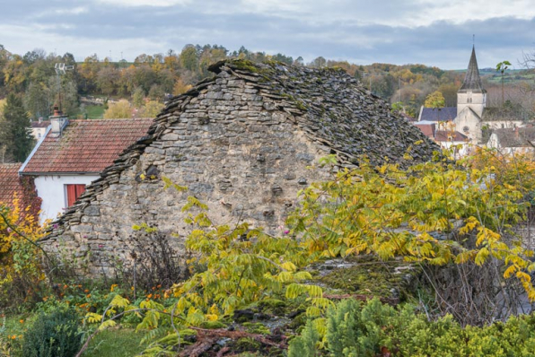 Détail du mur pignon sud.  © Région Bourgogne-Franche-Comté, Inventaire du patrimoine