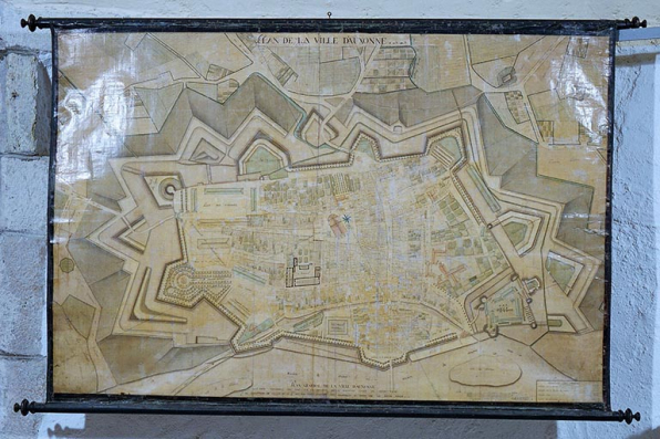 Plan de la ville d'Auxonne. 1814. © Musée Bonaparte, Auxonne
