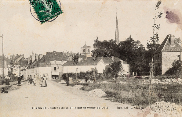 Auxonne - Entrée de la ville par la route de Dole. S.d. © Archives départementales de la Côte-d'Or, Dijon Auxonne - Entrée de la ville par la route de Dole. S.d. © Archives départementales de la Côte-d'Or, Dijon