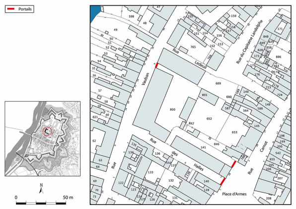 Plan-masse et de situation. Extrait du plan cadastral, 2023, 1/1 000. © Région Bourgogne-Franche-Comté, Inventaire du patrimoine Plan-masse et de situation. Extrait du plan cadastral, 2023, 1/1 000. © Région Bourgogne-Franche-Comté, Inventaire du patrimoine
