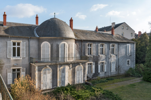 Façade sur le jardin, partie ouest. © Région Bourgogne-Franche-Comté, Inventaire du patrimoine