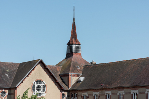 Détail du couvrement de la chapelle et du campanile.  © Région Bourgogne-Franche-Comté, Inventaire du patrimoine