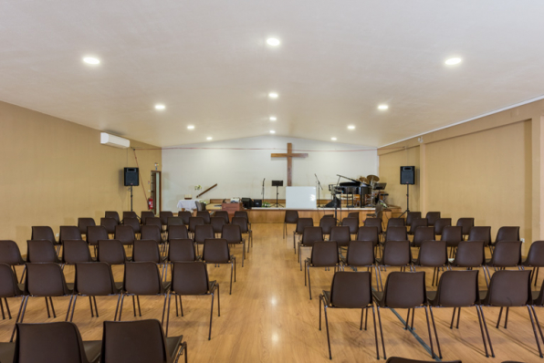 Salle de culte. Vue intérieure.  © Région Bourgogne-Franche-Comté, Inventaire du patrimoine