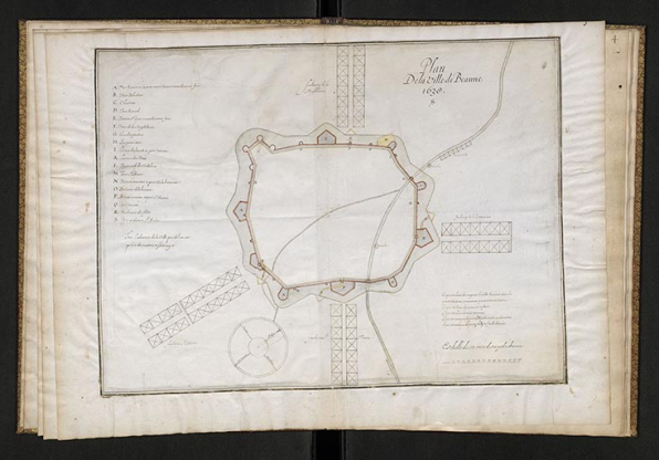 Plan de Beaune. 1638. © Service historique de la Défense Plan de Beaune. 1638. © Service historique de la Défense