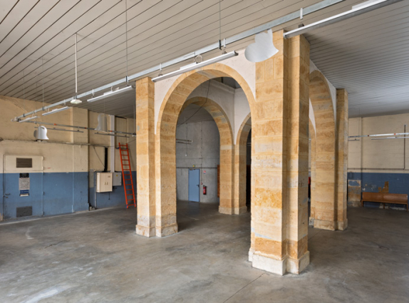 Rez-de-chaussée, halle : vue d'ensemble. © Région Bourgogne-Franche-Comté, Inventaire du patrimoine