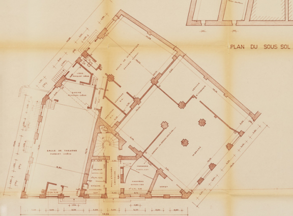 Ville de Prémery. Mairie. Plans état actuel. Plan du rez-de-chaussée. Mars 1963. © Région Bourgogne-Franche-Comté, Inventaire du patrimoine Ville de Prémery. Mairie. Plans état actuel. Plan du rez-de-chaussée. Mars 1963. © Région Bourgogne-Franche-Comté, Inventaire du patrimoine