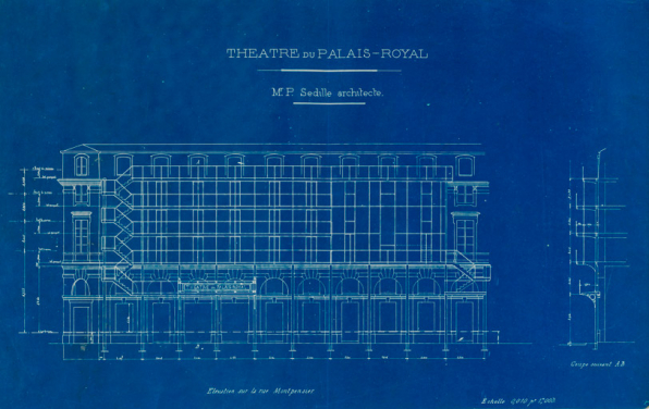Théâtre du Palais Royal. M Sédille, architecte. S.d. [décennie 1880]. © Région Bourgogne-Franche-Comté, Inventaire du patrimoine