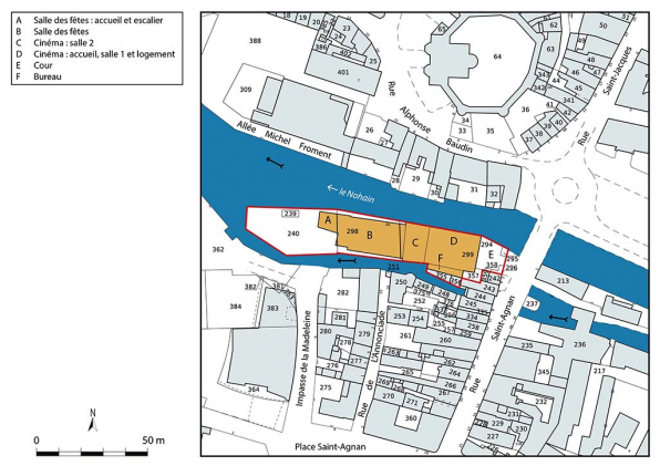 Plan-masse et de situation. Source : Direction générale des Finances Publiques - Cadastre ; mise à jour 2023, section AM, 1/500 agrandi à 1/1 000. © Région Bourgogne-Franche-Comté, Inventaire du patrimoine Plan-masse et de situation. Source : Direction générale des Finances Publiques - Cadastre ; mise à jour 2023, section AM, 1/500 agrandi à 1/1 000. © Région Bourgogne-Franche-Comté, Inventaire du patrimoine