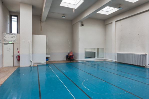 Maison de la culture : salle de répétition (Loïe Fuller) pour la danse au niveau 5. © Région Bourgogne-Franche-Comté, Inventaire du patrimoine Maison de la culture : salle de répétition (Loïe Fuller) pour la danse au niveau 5. © Région Bourgogne-Franche-Comté, Inventaire du patrimoine