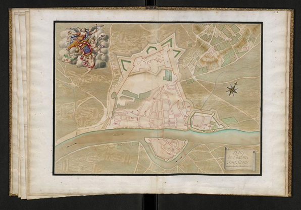 Plan de la ville et citadelle de Chalon sur Saône. © Service historique de la Défense Plan de la ville et citadelle de Chalon sur Saône. © Service historique de la Défense