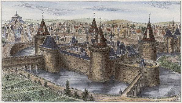 Le château de Dijon. S.d. © Archives départementales de la Côte-d'Or, Dijon