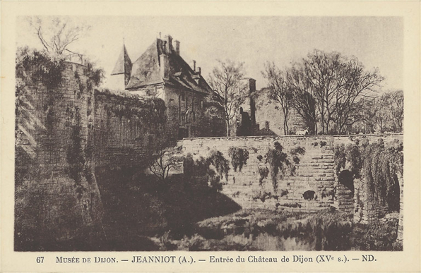 Entrée du Château de Dijon (XVe s).  © Archives départementales de la Côte-d'Or, Dijon