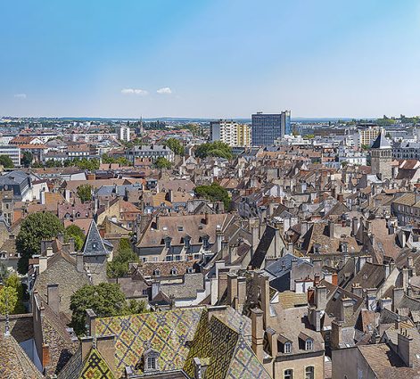 Vue depuis la tour Philippe Le Bon. © Région Bourgogne-Franche-Comté, Inventaire du patrimoine